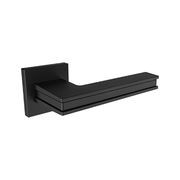 Kawajun TVT Blasted Black Aluminium Door Leverset gallery detail image