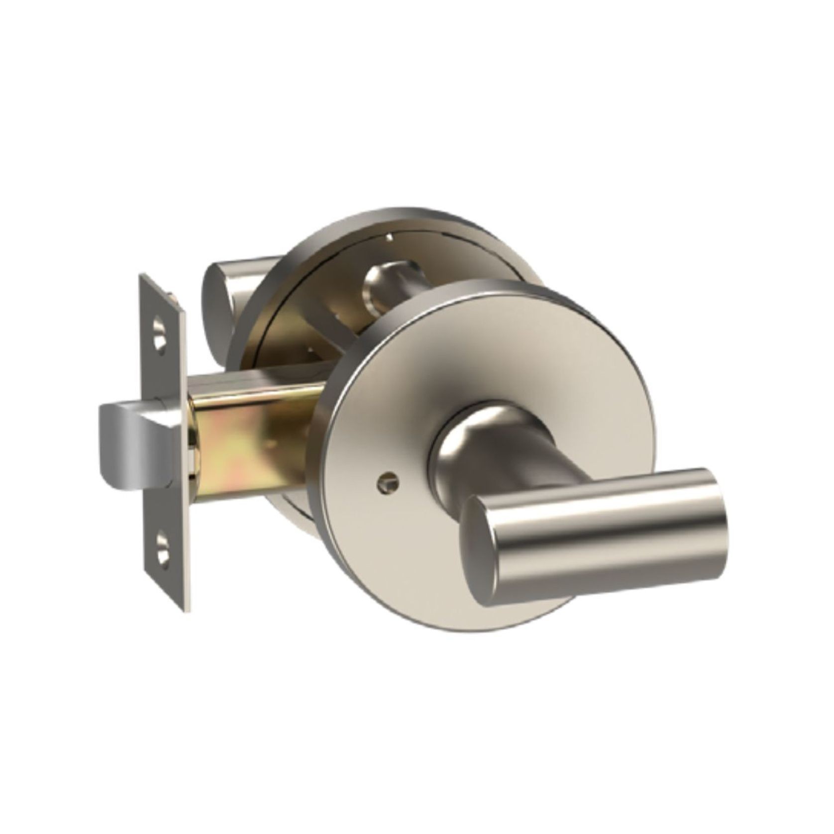 Round Low-Profile Rose in MBN finish with Diamante Lever gallery detail image