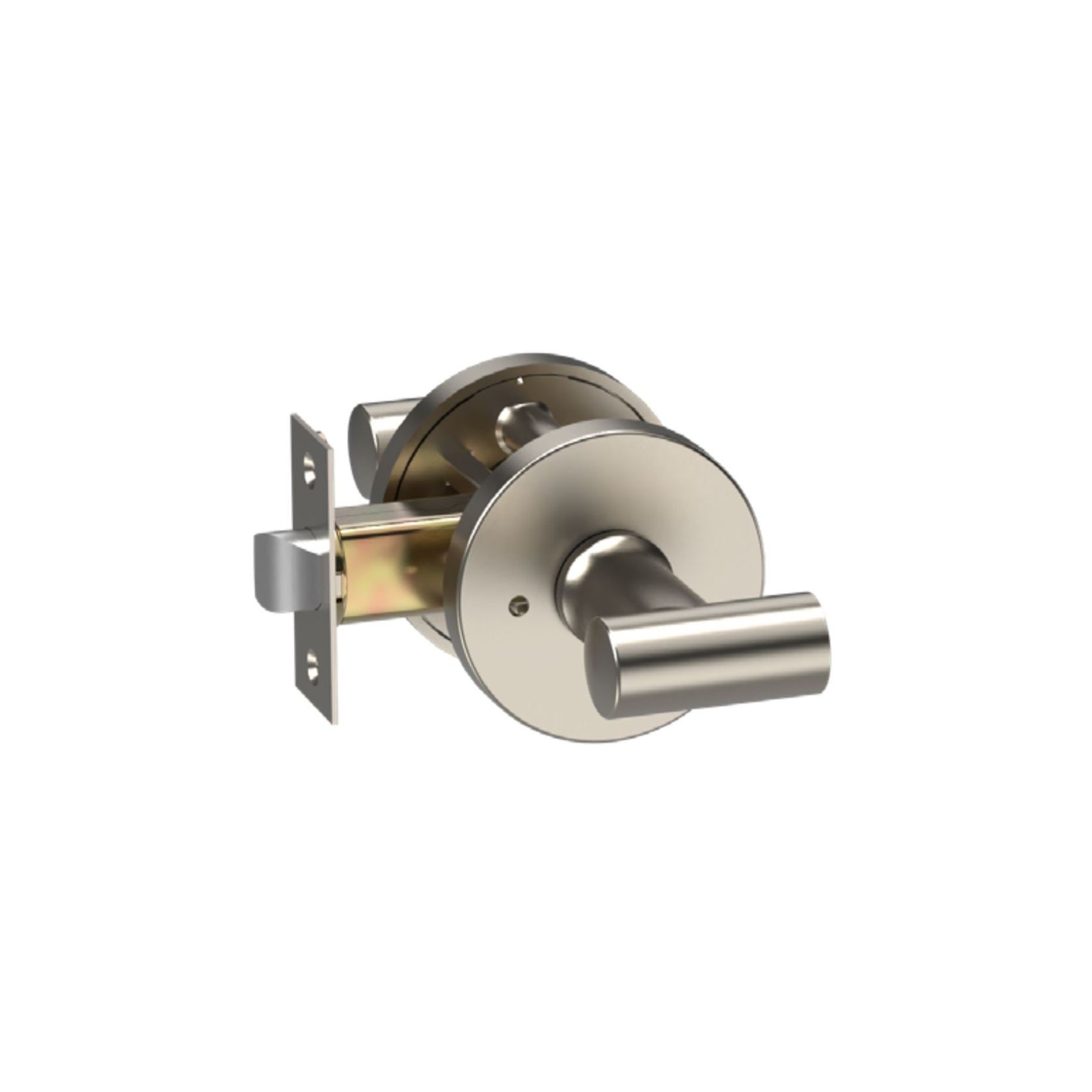Round Low-Profile Rose in MBN finish with Linea Lever gallery detail image