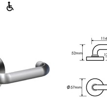 Schlage Medio Series Centra Door Lever gallery detail image