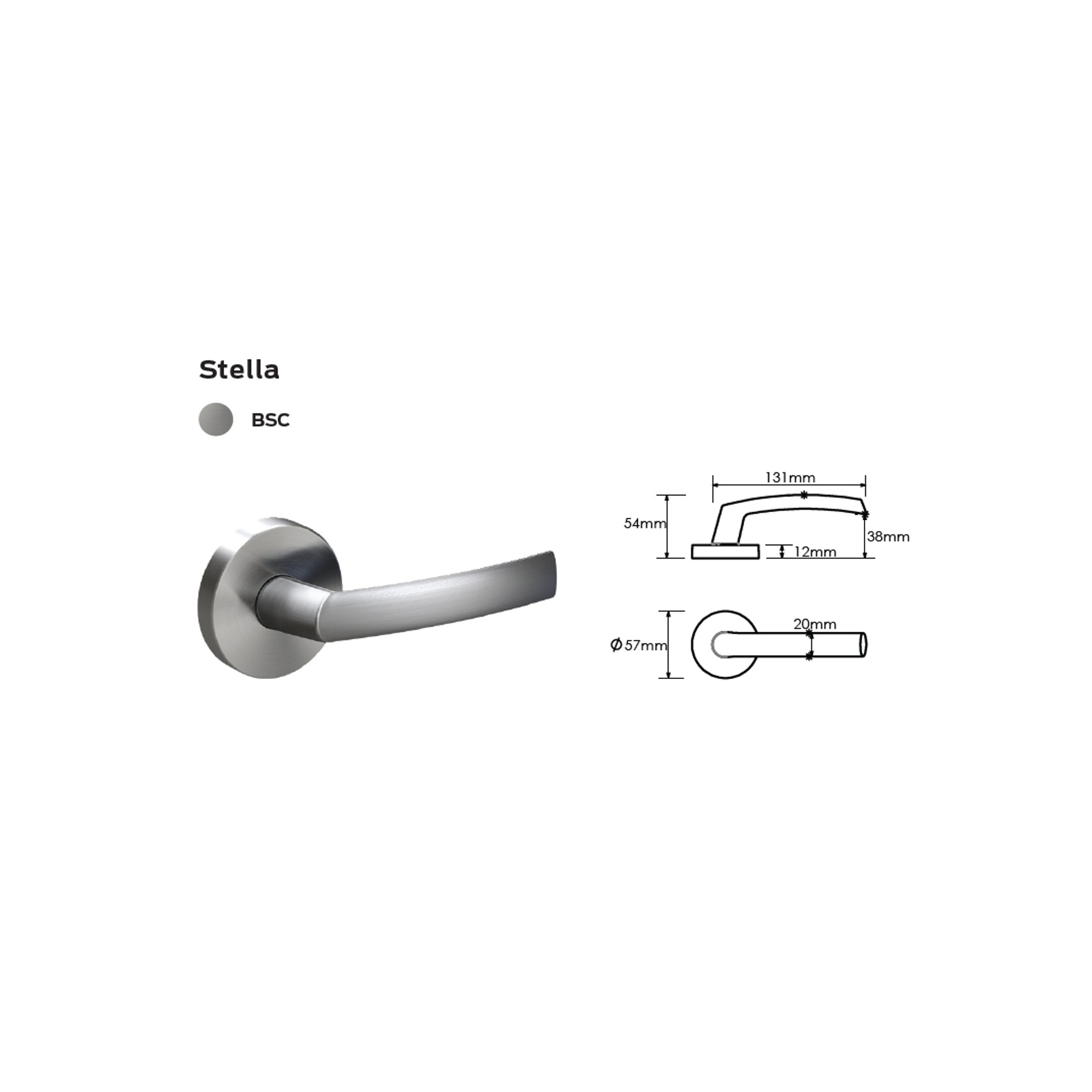 Schlage Medio Series Stella Door Lever gallery detail image