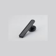 Straight Streaker Return Door Lever - Round Rose gallery detail image