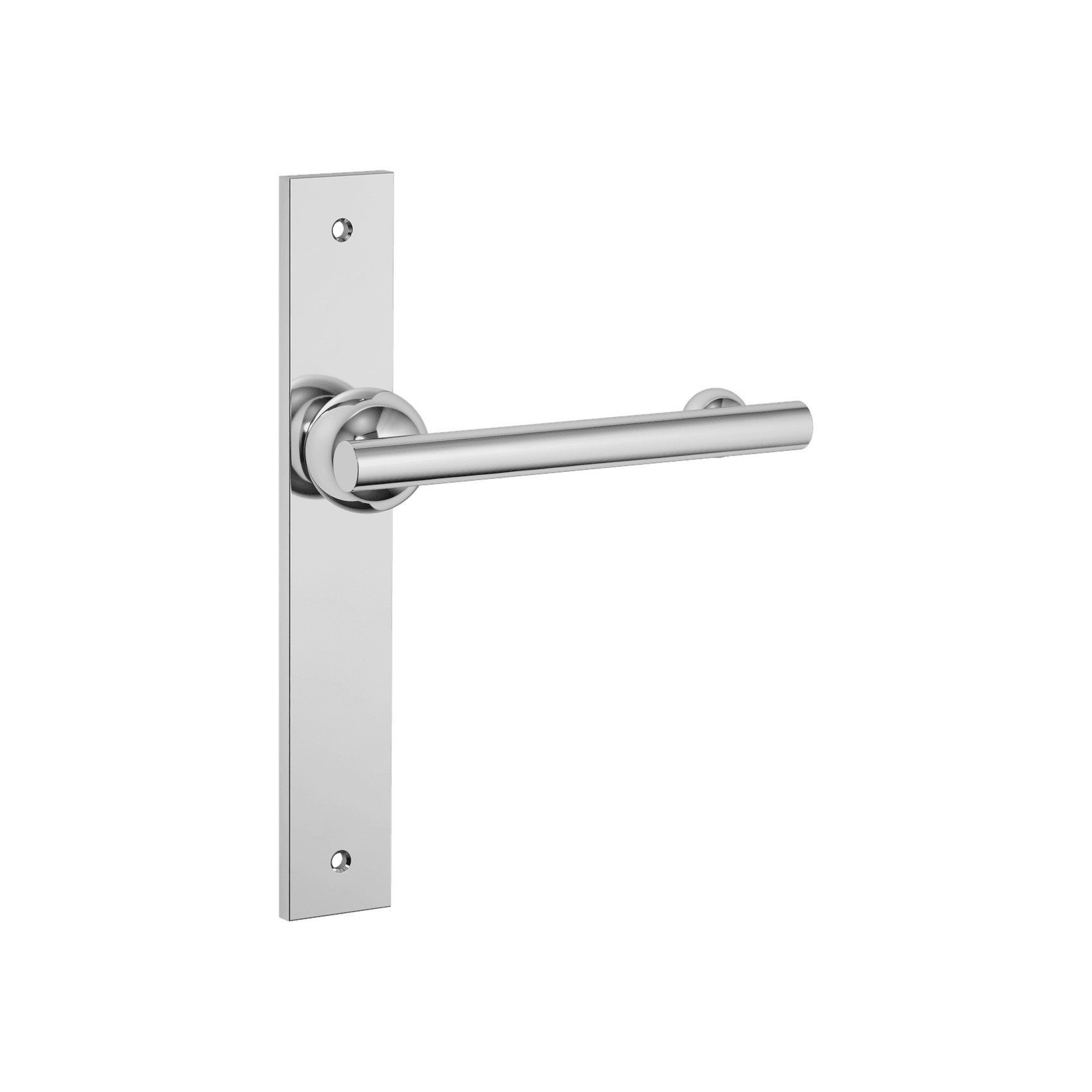 Futurismo Return Door Lever on Rectangular Backplate gallery detail image