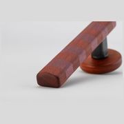 Straight Streaker Return Door Lever - Round Rose gallery detail image