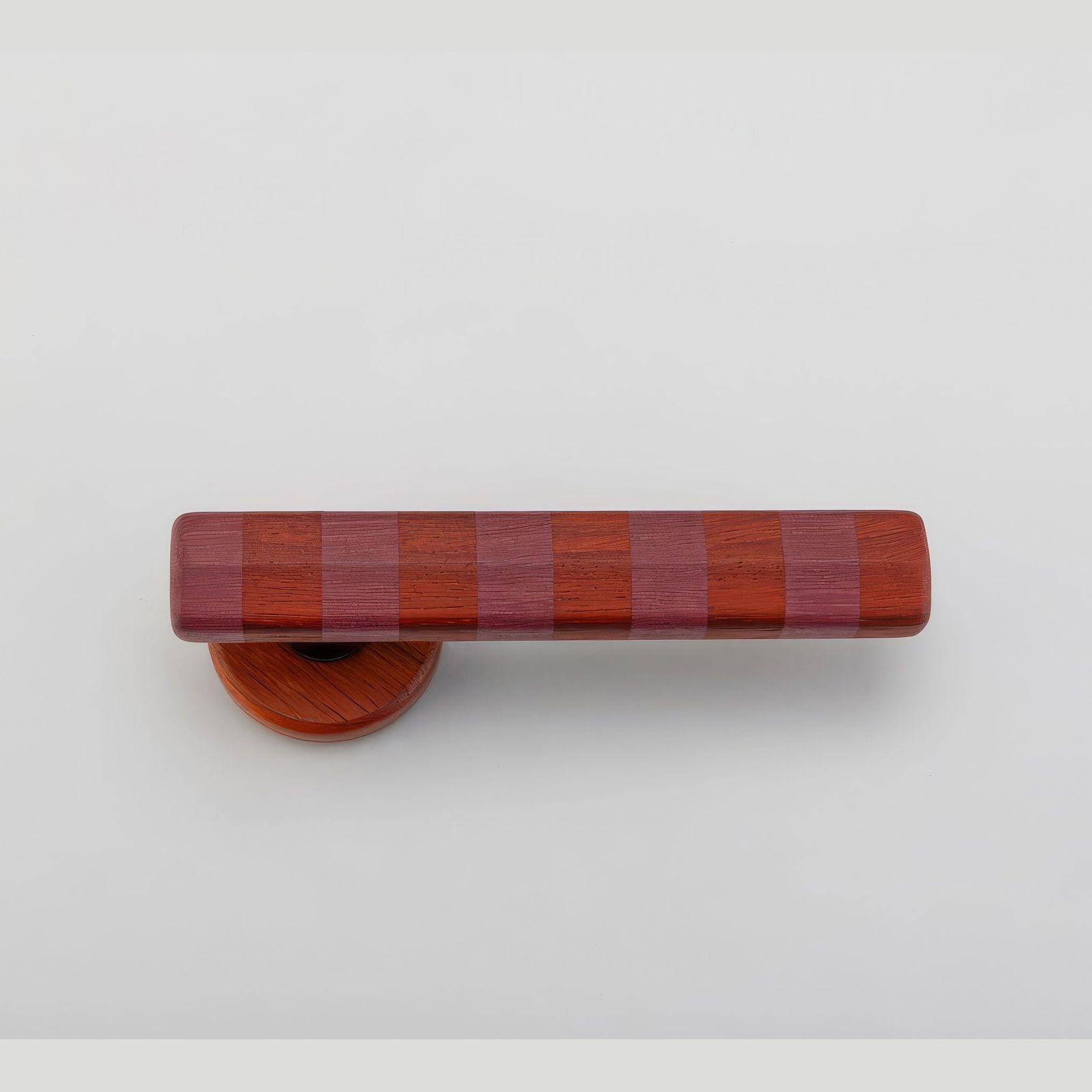 Straight Streaker Return Door Lever - Round Rose gallery detail image