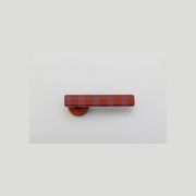 Straight Streaker Return Door Lever - Round Rose gallery detail image