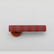 Straight Streaker Return Door Lever - Round Rose gallery detail image