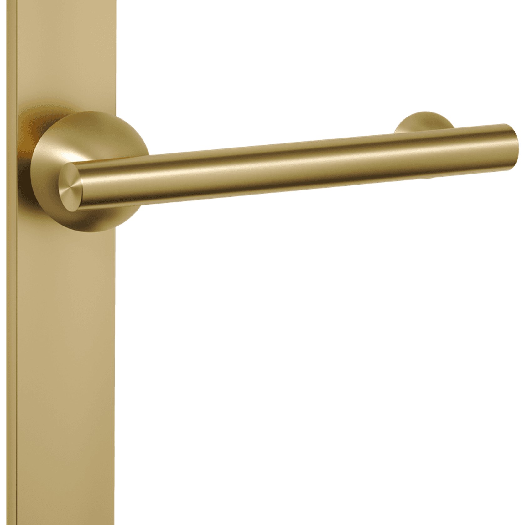 Futurismo Return Door Lever on Rectangular Backplate gallery detail image