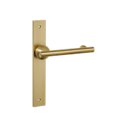 Futurismo Return Door Lever on Rectangular Backplate gallery detail image