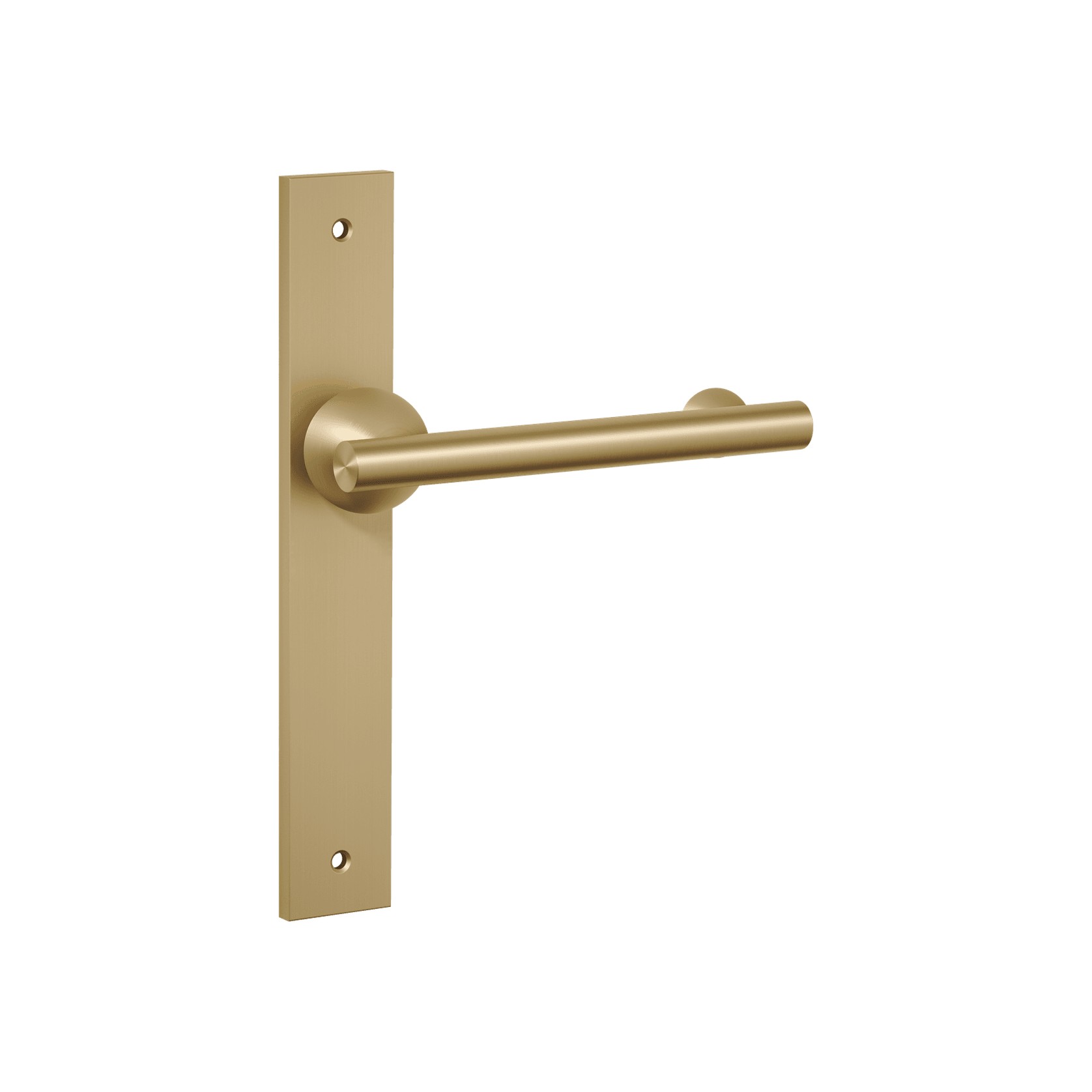 Futurismo Return Door Lever on Rectangular Backplate gallery detail image