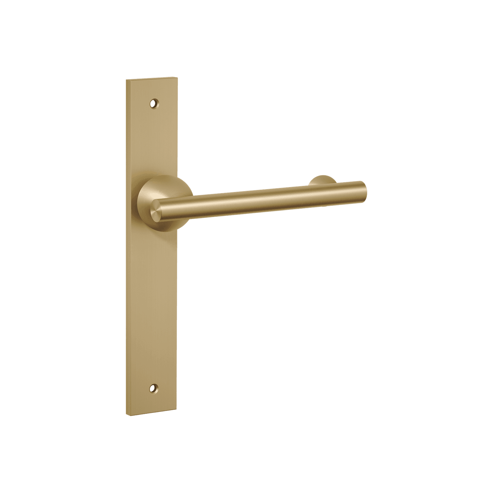Futurismo Return Door Lever on Rectangular Backplate gallery detail image