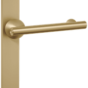 Futurismo Return Door Lever on Rectangular Backplate gallery detail image