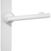 Futurismo Return Door Lever on Oval Backplate gallery detail image