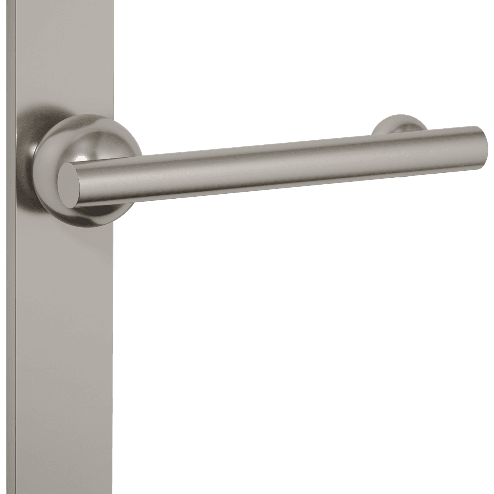 Futurismo Return Door Lever on Oval Backplate gallery detail image
