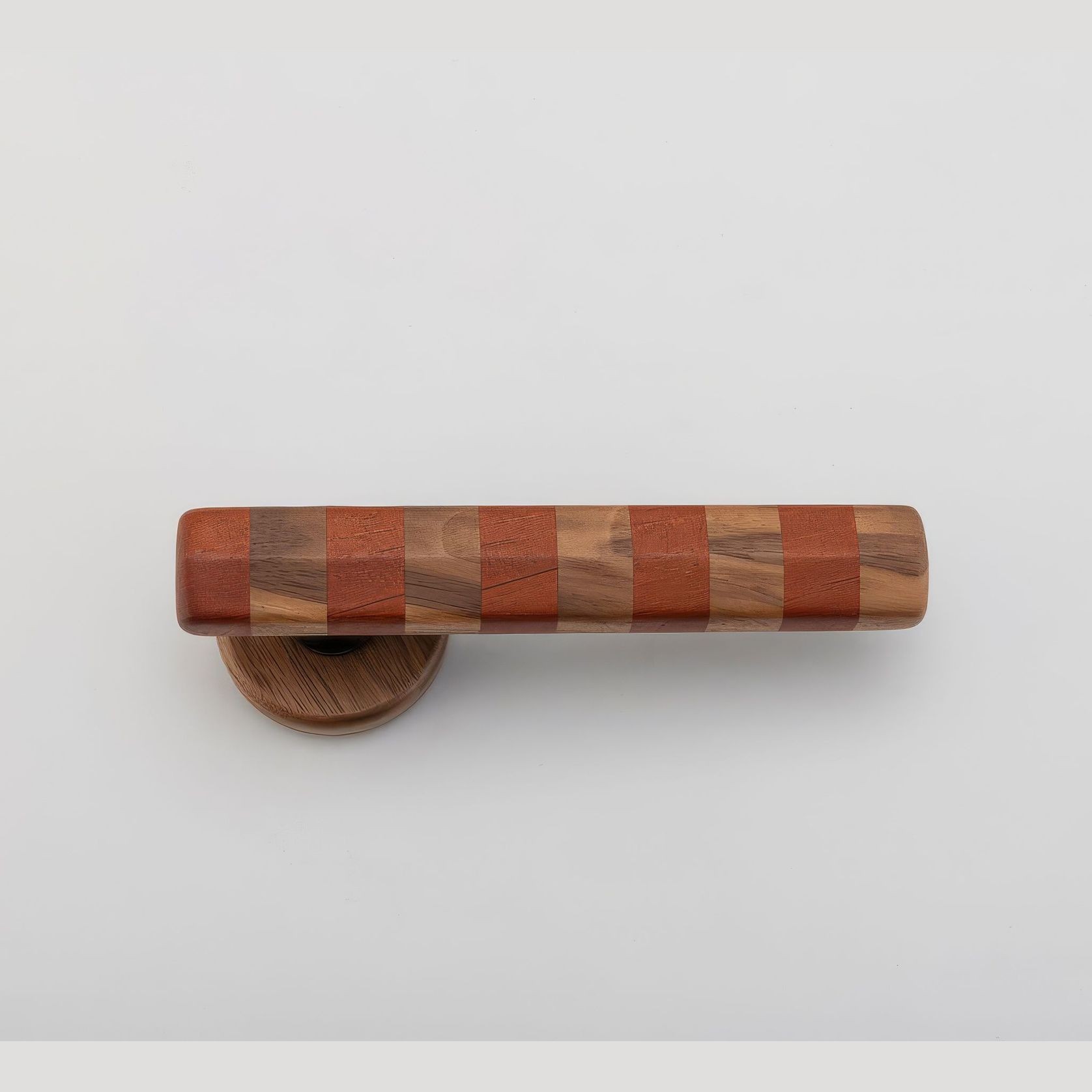Straight Streaker Return Door Lever - Round Rose gallery detail image