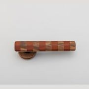 Straight Streaker Return Door Lever - Round Rose gallery detail image