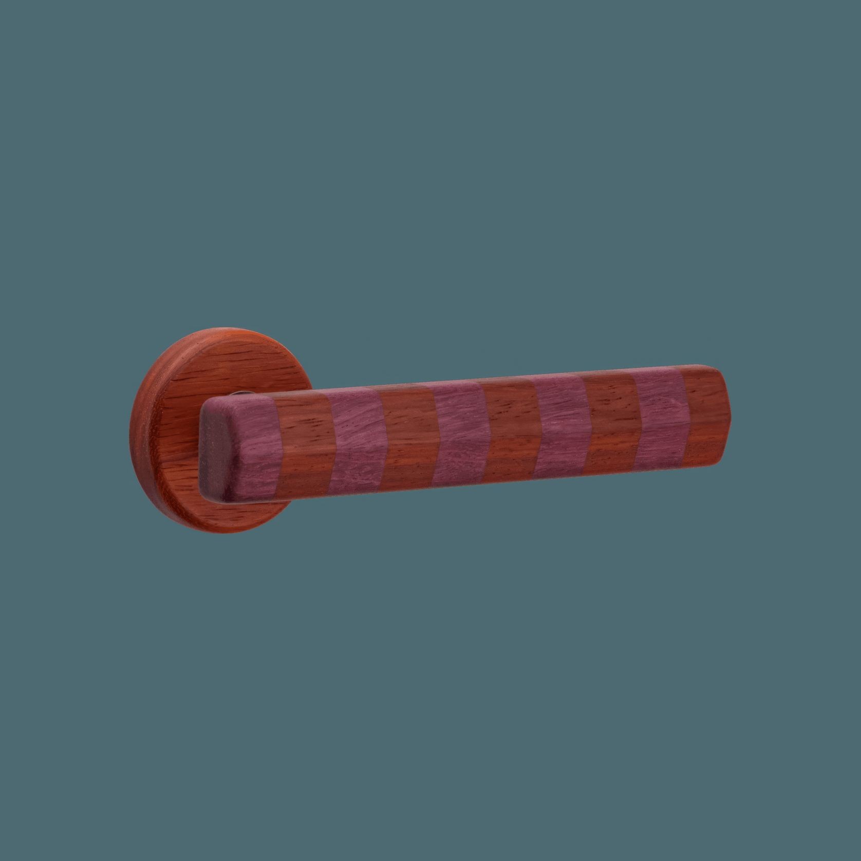 Straight Streaker Return Door Lever - Round Rose gallery detail image