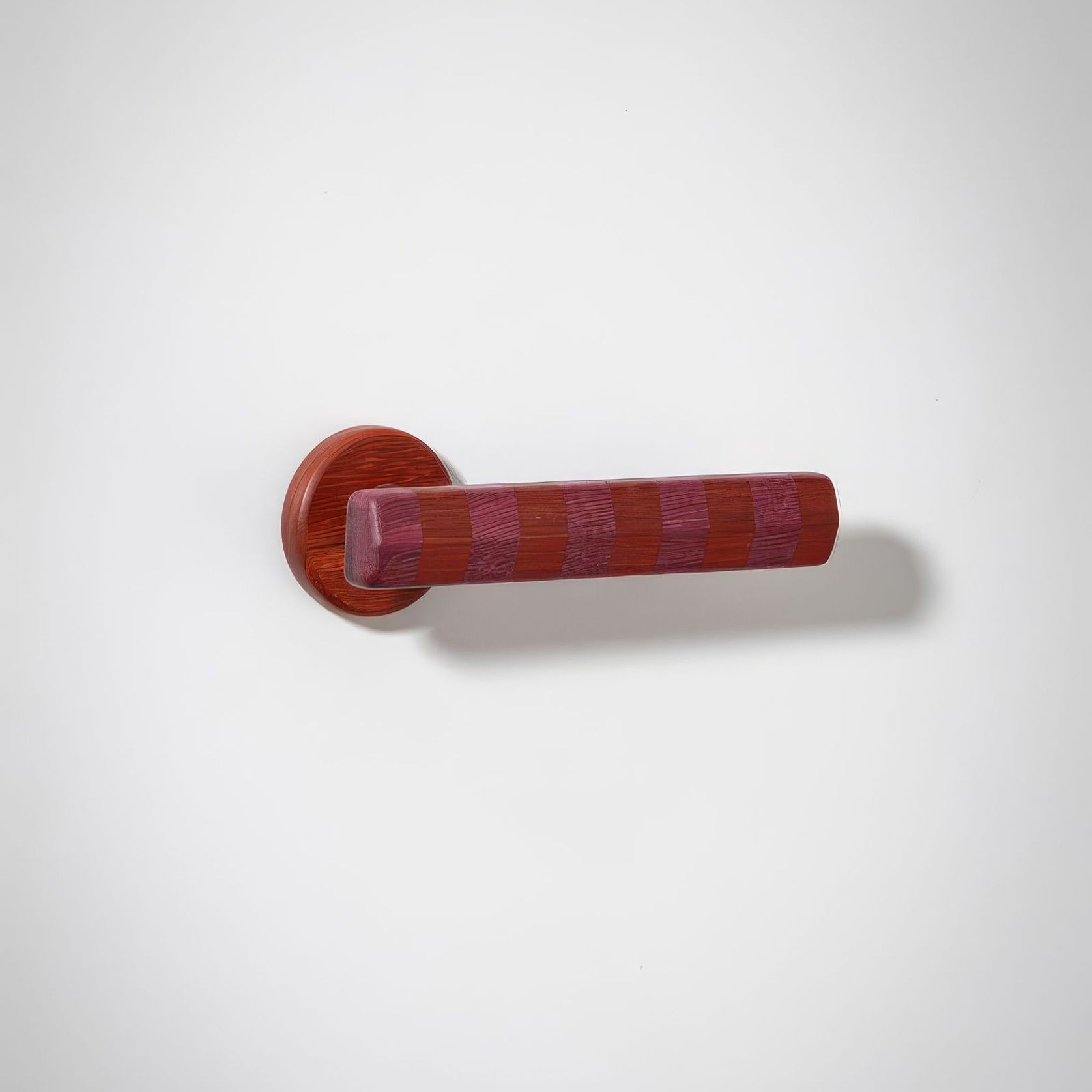 Straight Streaker Return Door Lever - Round Rose gallery detail image