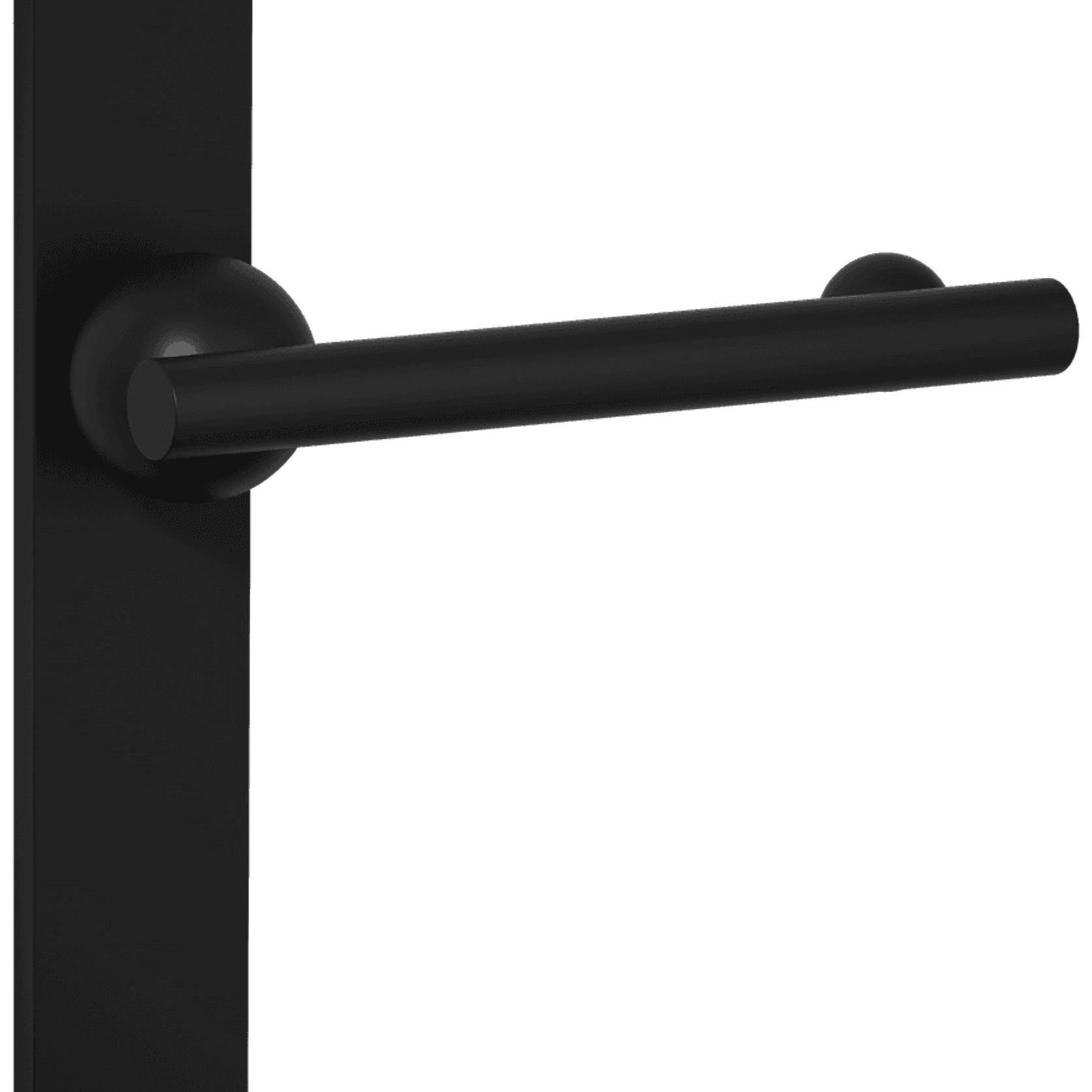 Futurismo Return Door Lever on Oval Backplate gallery detail image