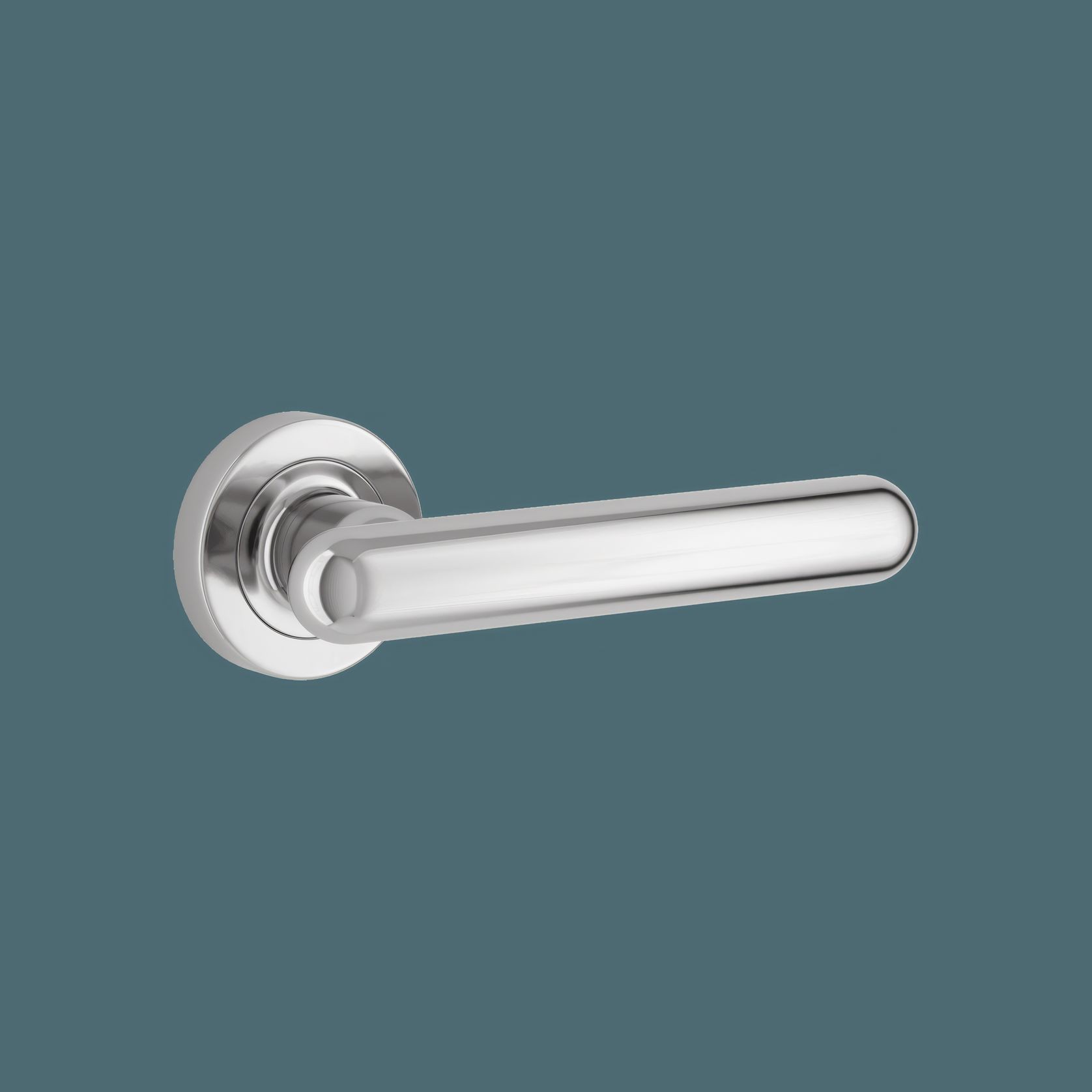 Puerto Lever - Round Rose | Polished Chrome gallery detail image