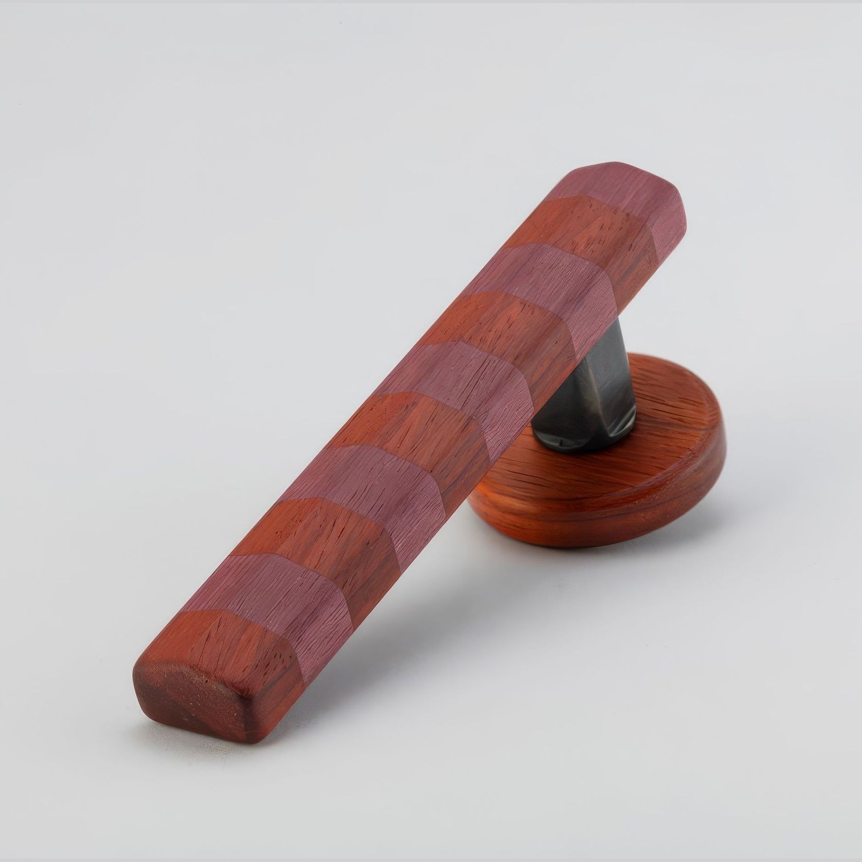 Straight Streaker Return Door Lever - Round Rose gallery detail image