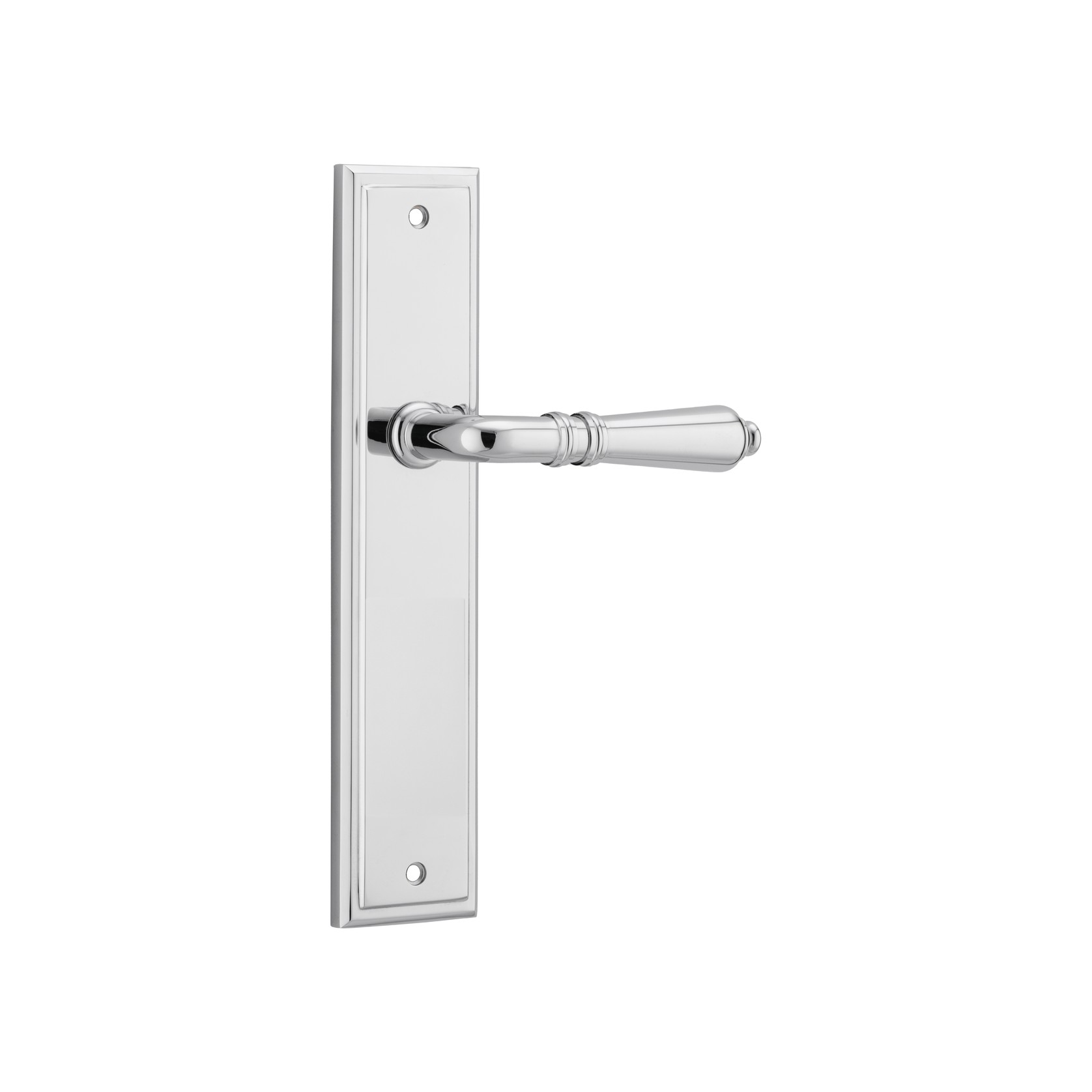 Sarlat Lever - Stepped Backplate | Polished Chrome gallery detail image