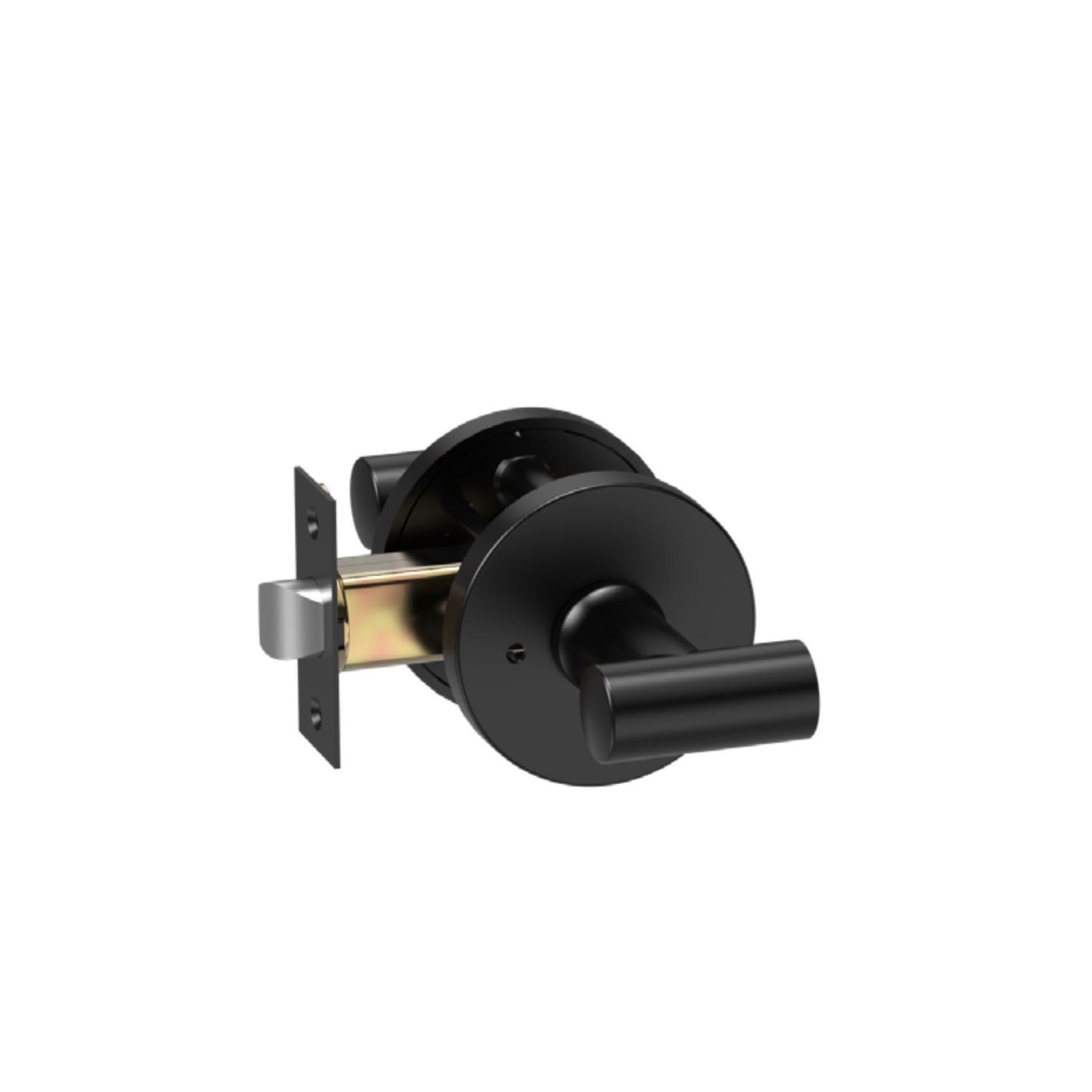 Round Low-Profile Rose in MB finish with Linea Lever gallery detail image