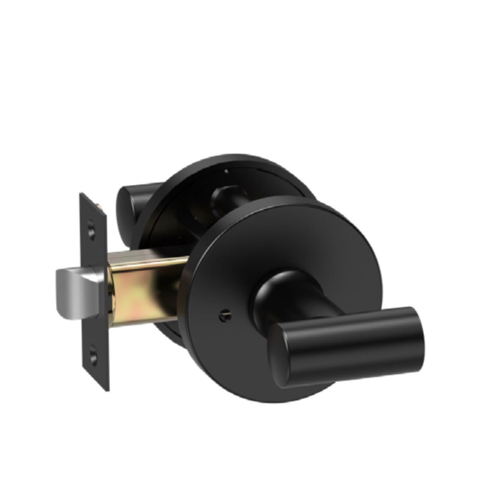 Round Low-Profile Rose in MB finish with Solido Lever gallery detail image