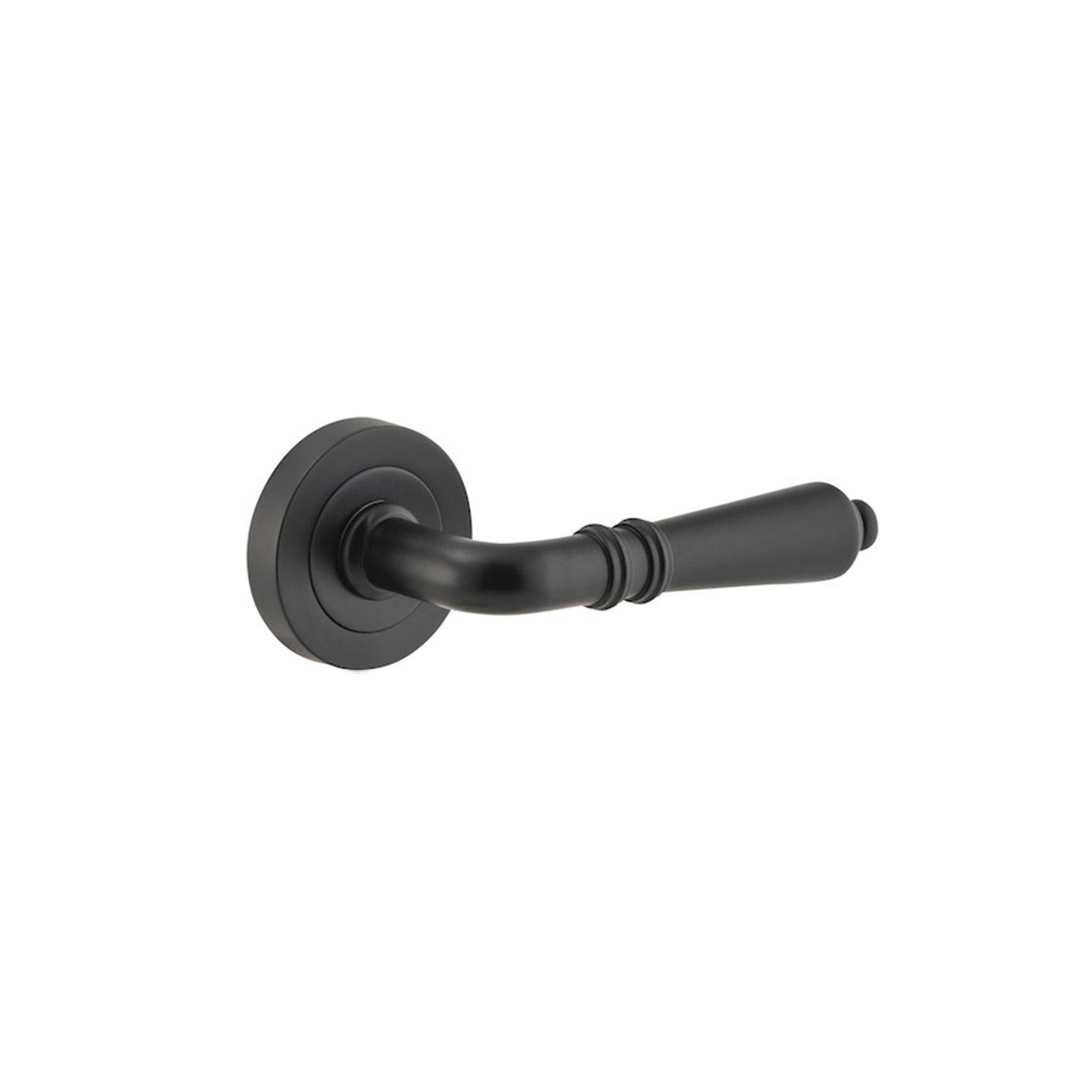 Sarlat Door Lever Round Rose gallery detail image