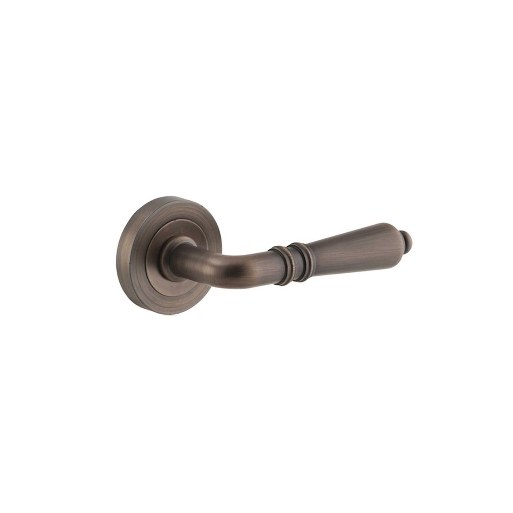 Sarlat Door Lever Round Rose gallery detail image