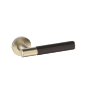 Kawajun Solid Brass and K-Wood Door Leverset TCC gallery detail image
