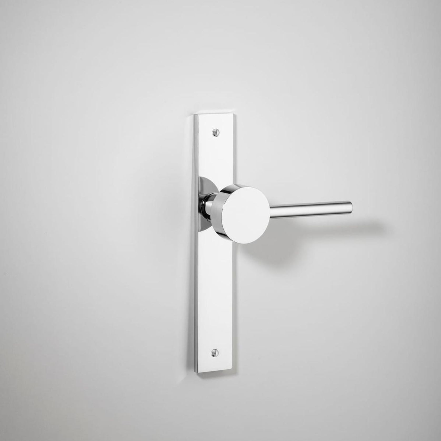 Geppetto Door Lever - Rectangular Backplate gallery detail image