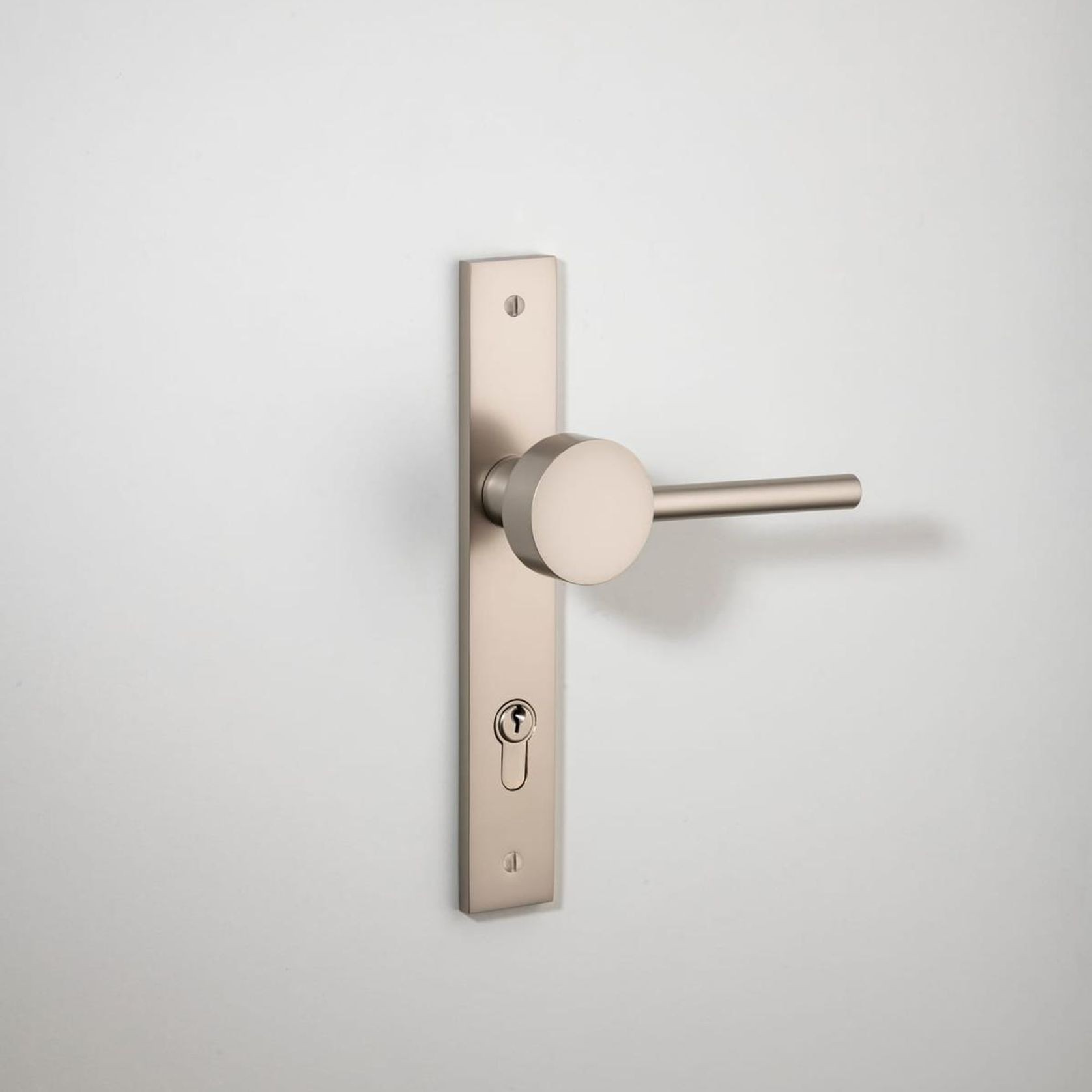 Geppetto Door Lever - Rectangular Backplate gallery detail image