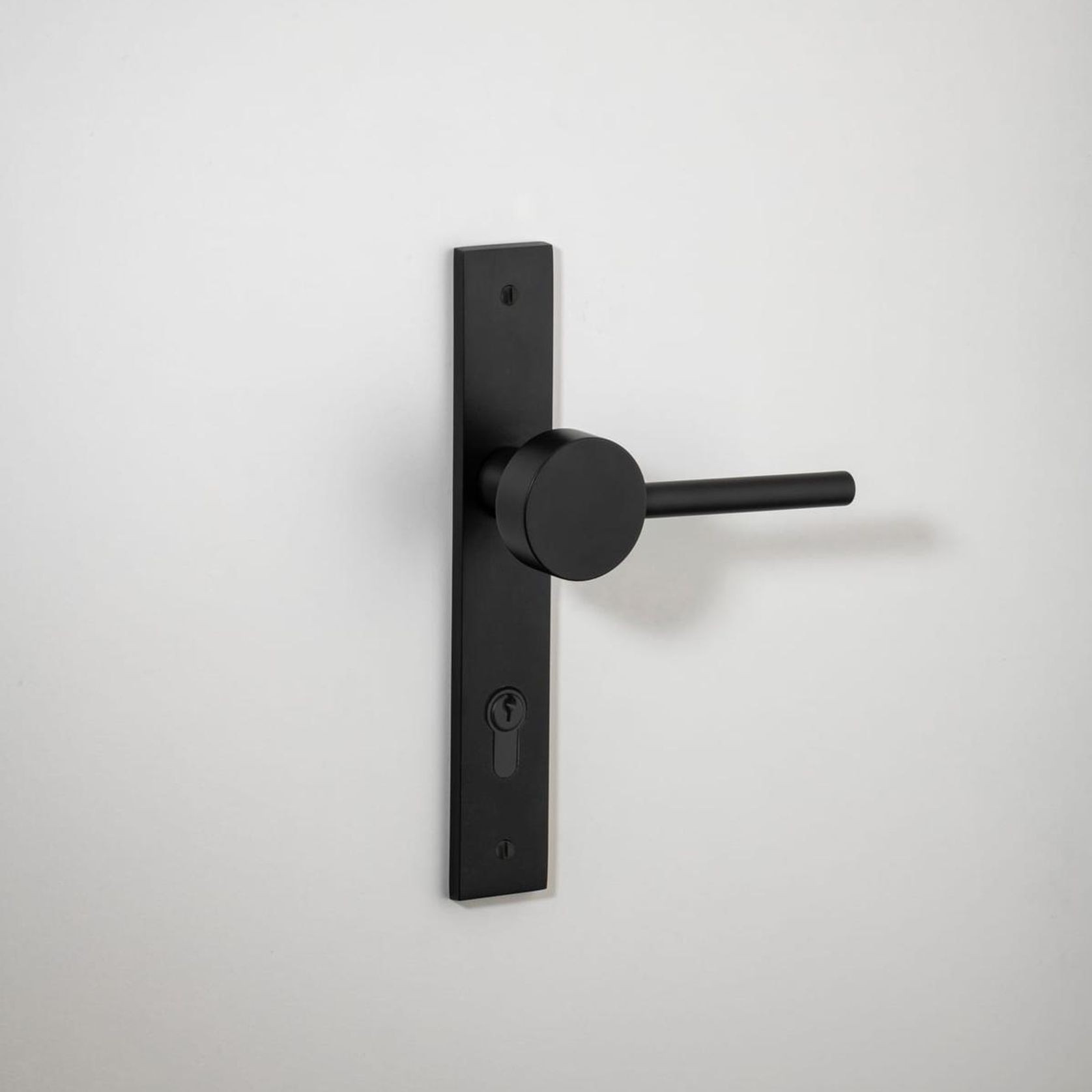 Geppetto Door Lever - Rectangular Backplate gallery detail image