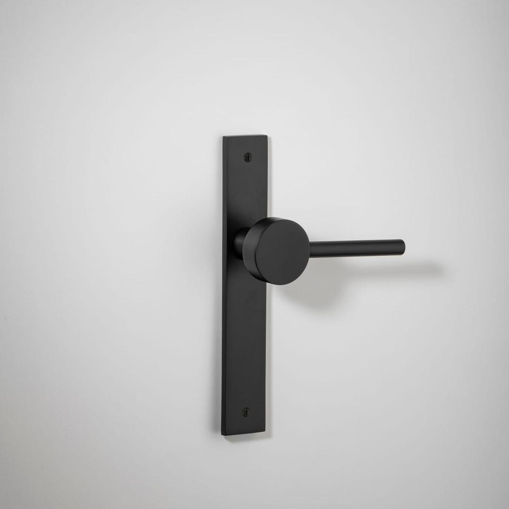Geppetto Door Lever - Rectangular Backplate gallery detail image