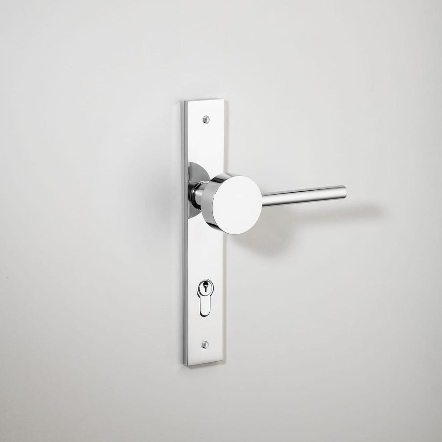 Geppetto Door Lever - Rectangular Backplate gallery detail image