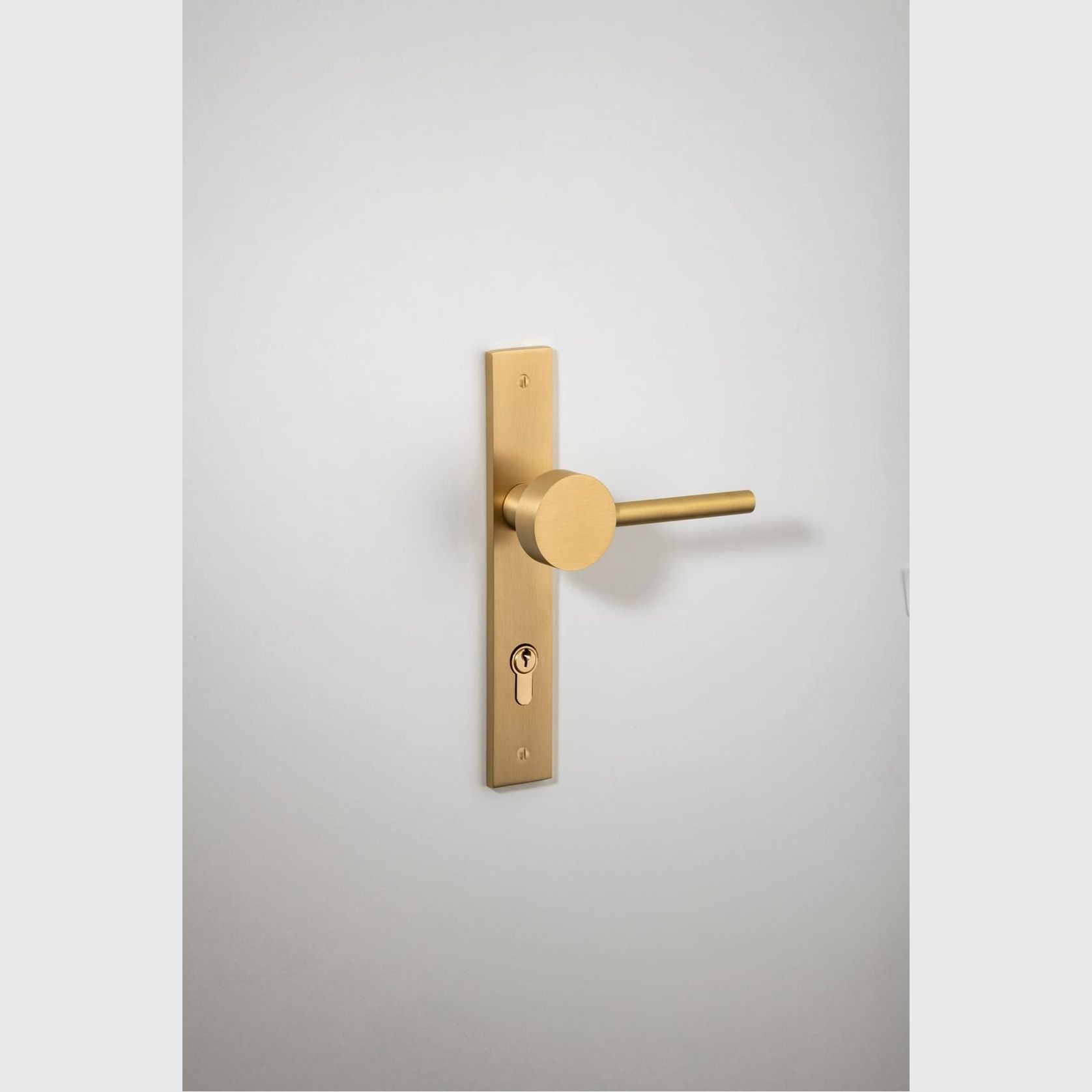 Geppetto Door Lever - Rectangular Backplate gallery detail image