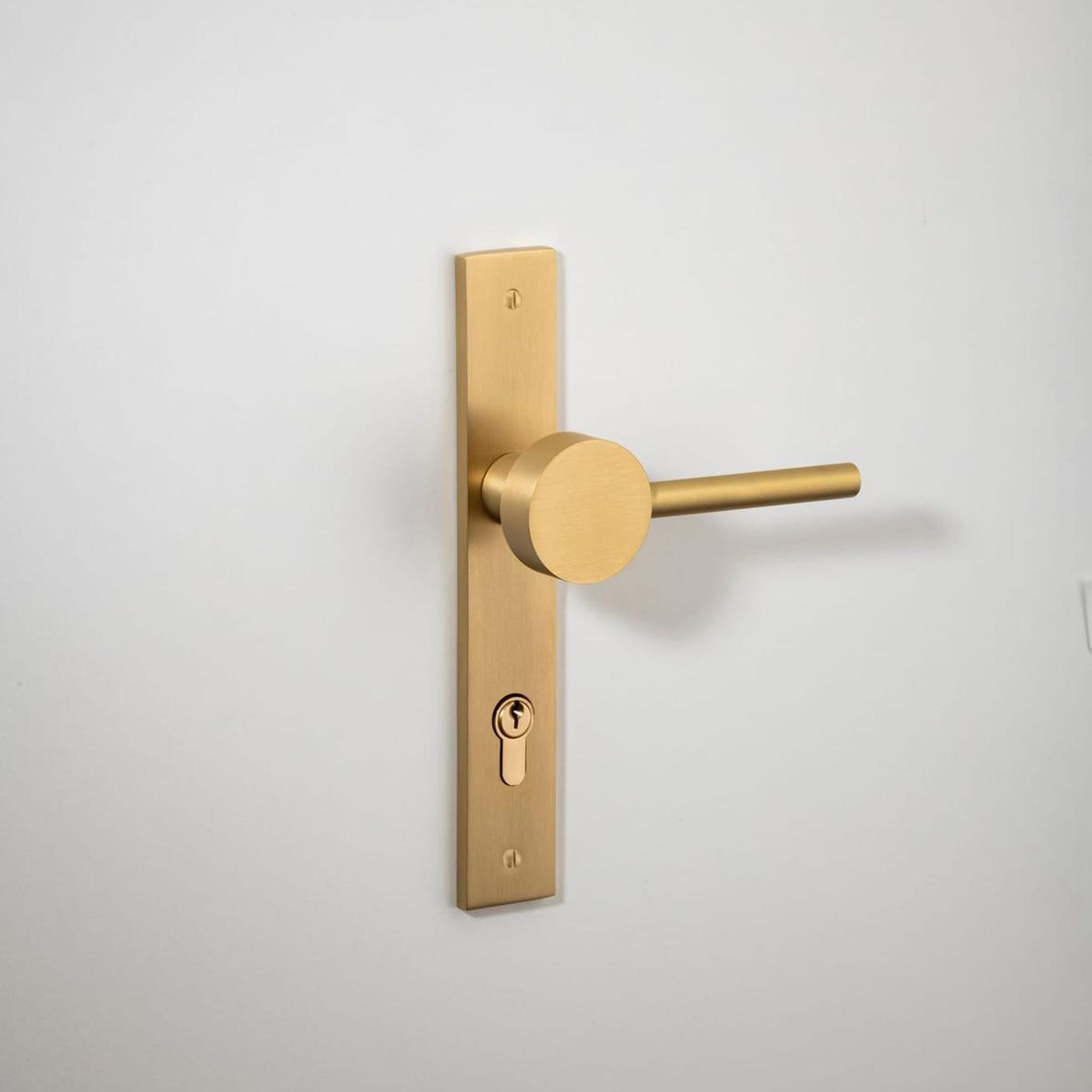 Geppetto Door Lever - Rectangular Backplate gallery detail image