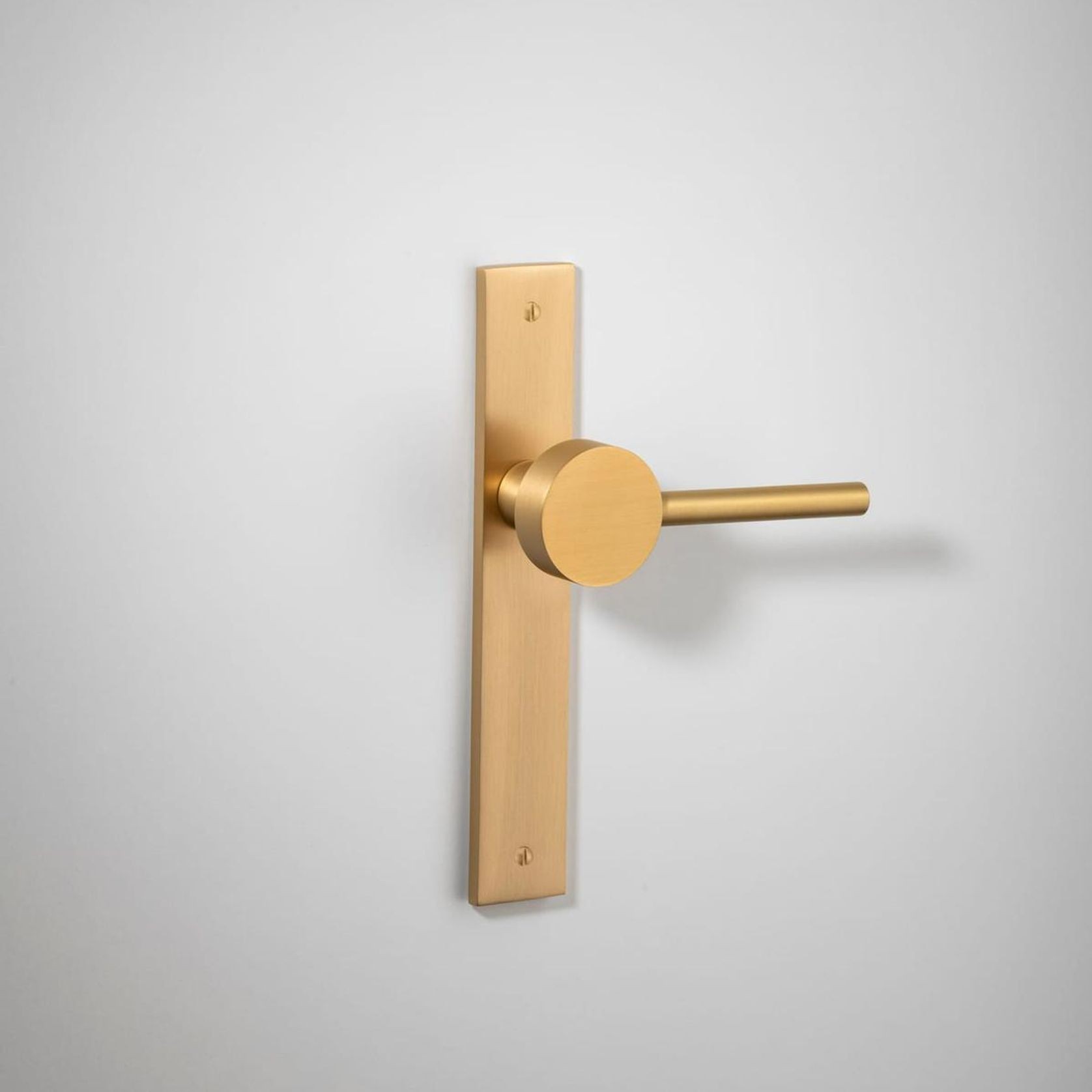 Geppetto Door Lever - Rectangular Backplate gallery detail image