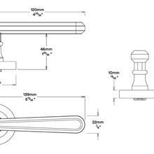 Iver Copenhagen Door Lever Handle on Round Rose gallery detail image