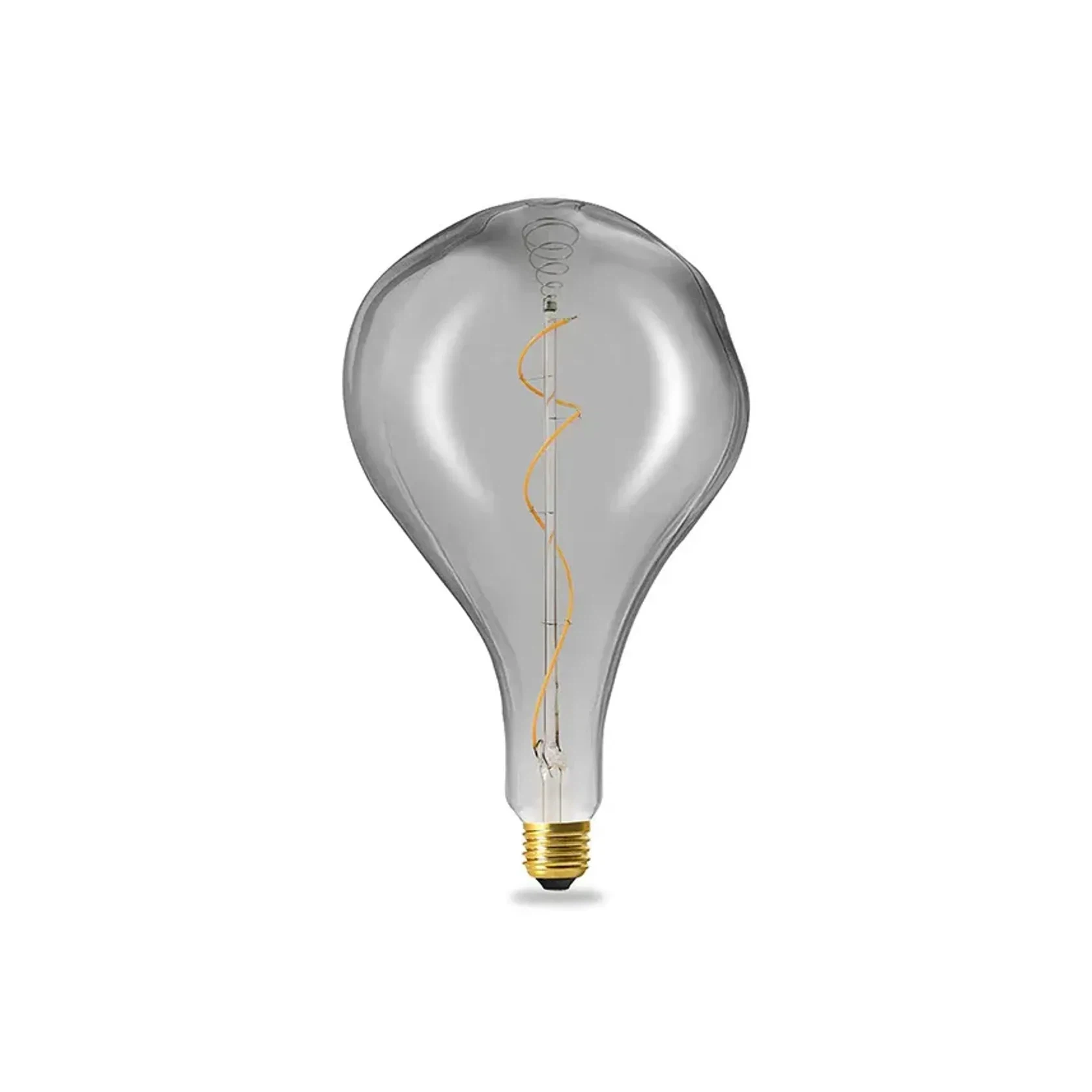 A165 Organic Shape Smoke grey glass E27 Light Bulb gallery detail image