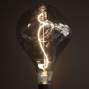A165 Organic Shape Smoke grey glass E27 Light Bulb gallery detail image