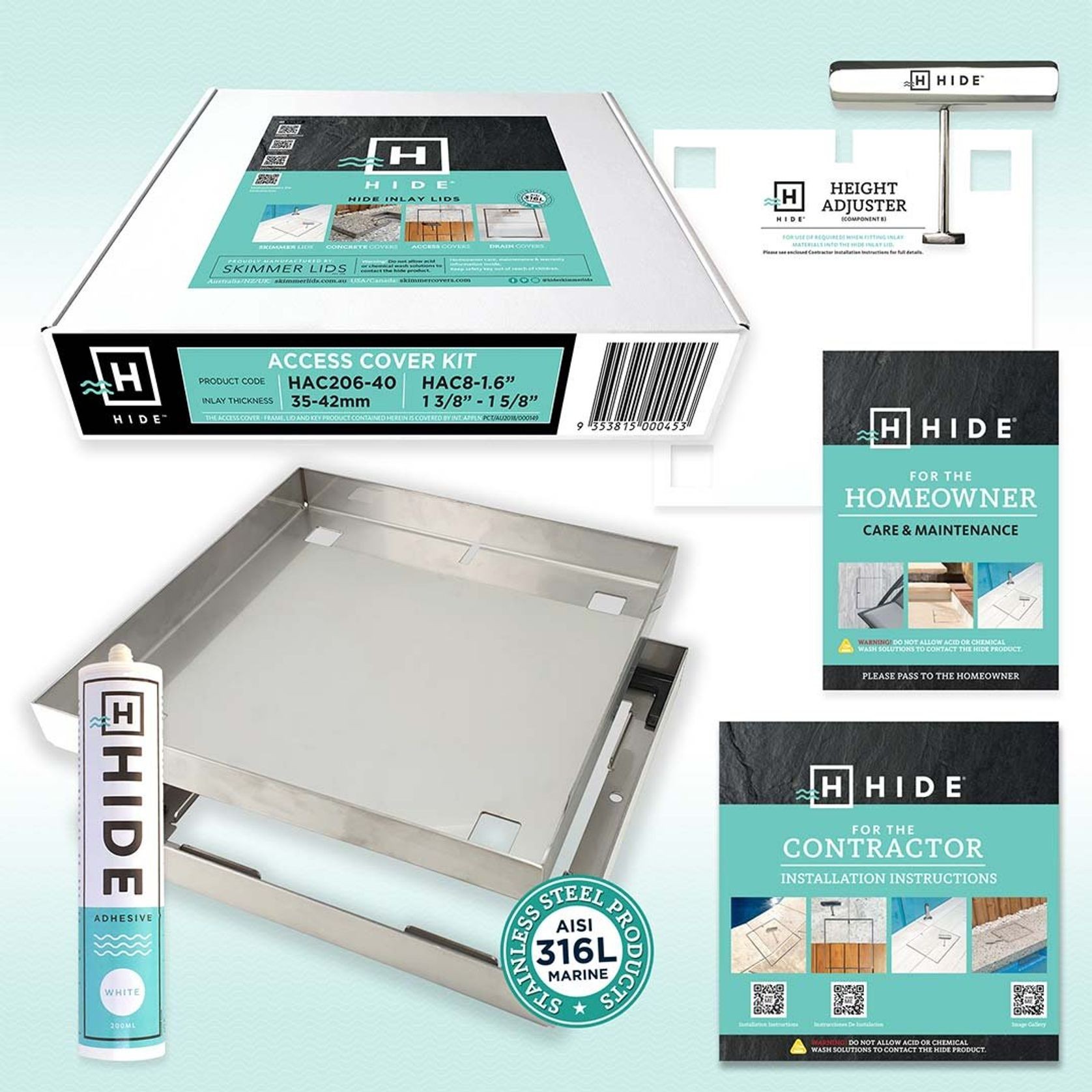 Stainless Steel Access Cover Kit gallery detail image