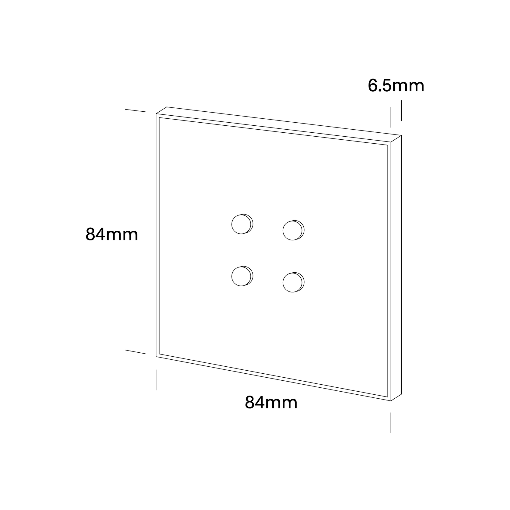PIXEL-4PR Residential and Commercial Wall Switches gallery detail image