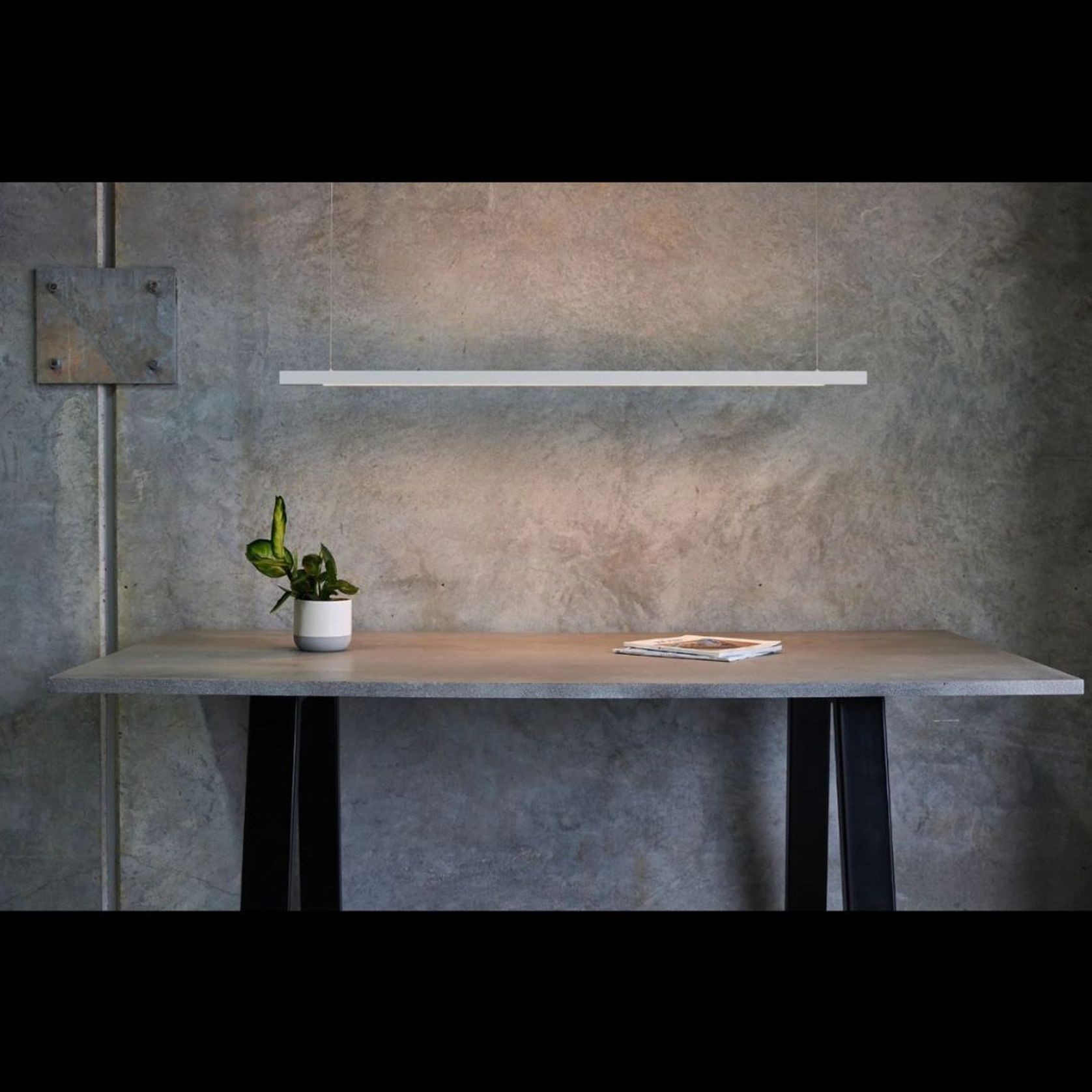Capsühl Linear LED Linear Pendant White gallery detail image