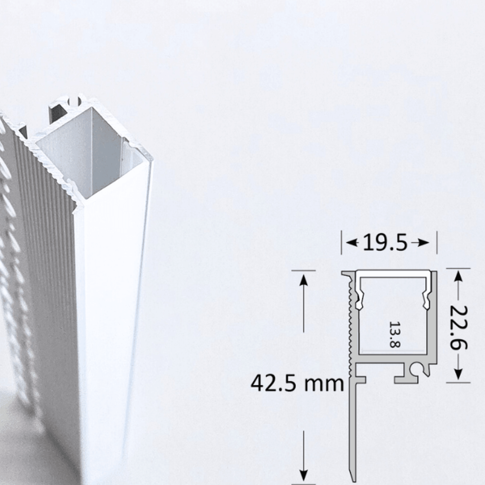 TL023 trimless extrusion