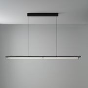 Edward LED Linear Pendant in Matte Black gallery detail image