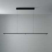 Edward LED Linear Pendant in Matte Black gallery detail image