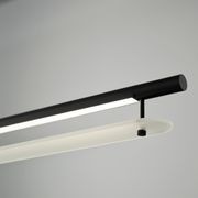 Edward LED Linear Pendant in Matte Black gallery detail image