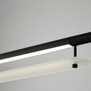 Edward LED Linear Pendant in Matte Black gallery detail image